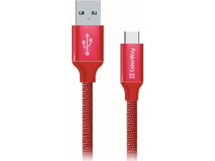 colorway usb c kabel 1m 2 1a cervena ien344317