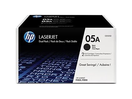 hp 05a black toner 2x2300 stran originalni ien304645