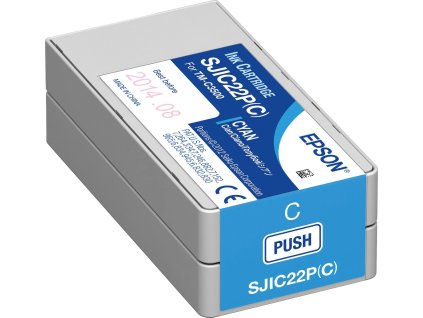 epson sjic22p cyan azurova originalni ien499093