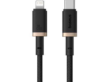rychlonabijeci kabel baseus dura usb lightning 1m 20w cerno zlaty ien539893