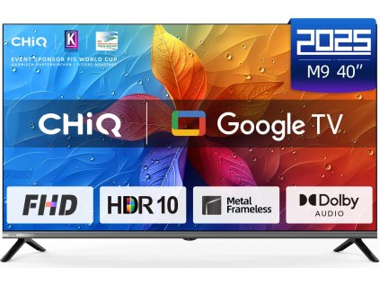 chiq l40m9e tv 40 full hd smart google tv dolby audio dbx tv hdr 10 ien537421