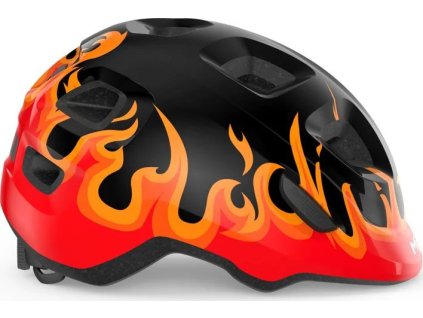 cyklisticka helma met hooray detska cerna plameny 46 52 ien541026