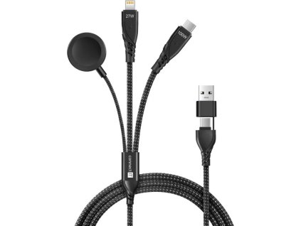 connect it wirez 6in1 1x usb c 1x lightning 1x watch charger 1 25 m cerny ien541779