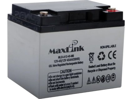 maxlink olovena baterie agm 12v 45ah konektor m6 ien341265