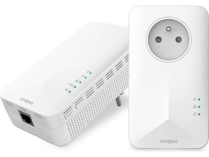 strong sada 2x adapteru powerline 1000 wf duo frv2 powerline 1000 mbit s wi fi 1200 mbit s 2x lan bily ien517020