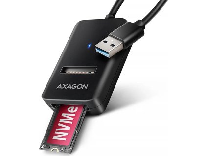 axagon adm2 am usb a 10gbps m 2 nvme sata ssd adapter kabel usb a 10cm ien542551