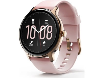 hama fit watch 4910 sportovni hodinky pulz oxymetr kalorie vode odolne ruzove ien460409