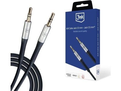 3mk audio kabel aux cable jack 3 5 mm jack 3 5 mm delka 1 m cerna ien543028