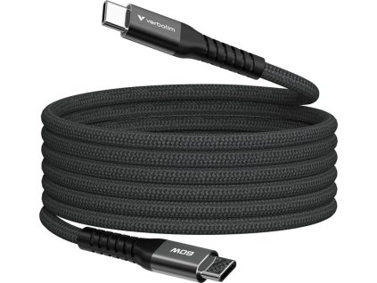 verbatim usb c c magneticky kabel sync charge 60w cerny ien543162