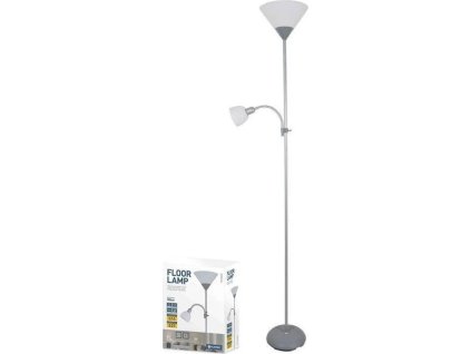 platinet pflf066gr podlahova lampa e27 e14 seda ien370995