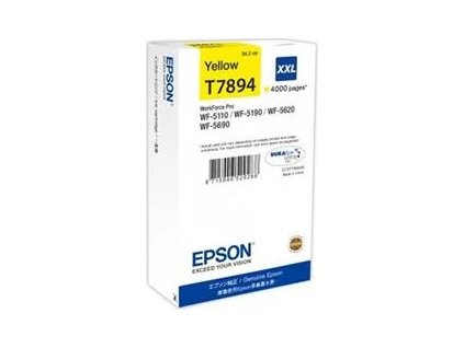 epson t7894 xxl yellow 34ml az 4000 stran pro serie wf 5110dw wf 5190dw wf 5620dwf wf 5690dwf originalni ien196543