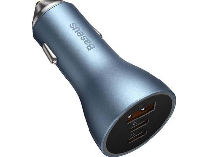 rychlonabijecka do auta baseus golden contractor pro triple usb 2xusb c 65w svetle modra ien531869