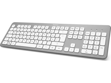 hama bezdratova klavesnice kw 700 stribrna bila ien476253