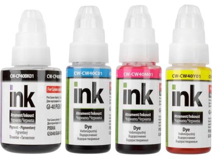 colorway alternativni inkoustova napln pro canon gi 40 gi 46 gm2040 g5040 g604 1x135ml 3x70ml multipack ien486999