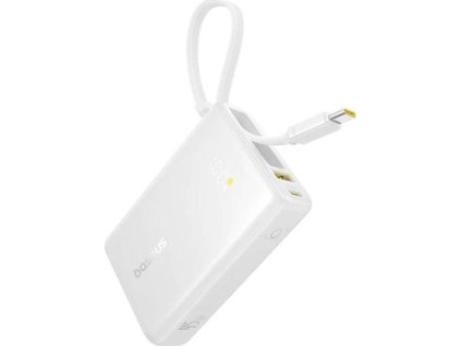 powerbanka baseus picogo 10000mah 45w s kabelem usb c bila ien549917