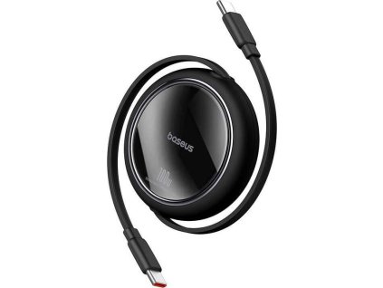 navijeci kabel baseus free2pull usb c usb c s nastavitelnou delkou az 1m 100w cerny ien549943