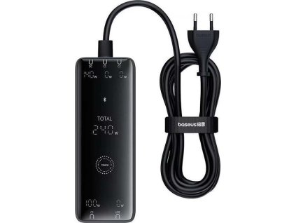 nabijeci stanice baseus gan digital 240w 3xusb c 1xusb 1xdc cerna ien550028