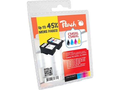 peach kompatibilni cartridge canon pg 545xl cl 546xl multipack black color 18ml 17ml ien414646