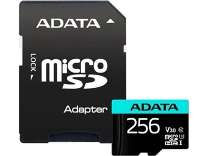 adata premier pro microsdxc 256gb class 10 uhs i u3 100 80mb s sd adapter ien372458
