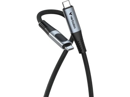 verbatim usb c c kabel sync charge s ukazatelem napajeni 100w cerny ien550498