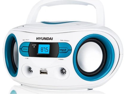 hyundai trc 533 au3wbl radioprijimac s cd mp3 usb bila modra ien479149