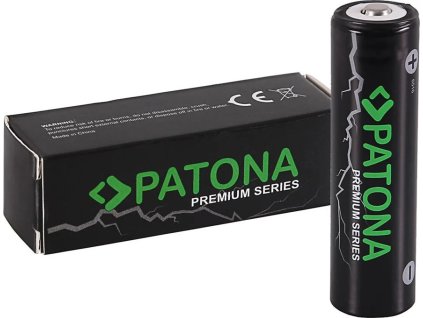 patona nabijeci baterie 18650 li lon 3350mah premium 3 7v vyvyseny plus pol ien524230