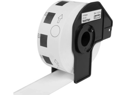 printline kompatibilni s brother dk 11219 papirove kulate stitky prumer 12mm 1200ks ien551486