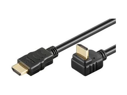 premiumcord hdmi high speed ethernet kabel zlaceny zahnuty konektor 270 2m ien242388