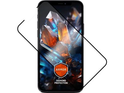 ultra odolne tvrzene sklo fixed armor s anti dust aplikatorem a ar vrstvou pro apple iphone 13 13pro 14 16e cerne ien551889