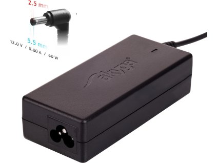 akyga napajeci zdroj ak nd 30 12v 5a 60w 5 5 x 2 5 mm ien433755