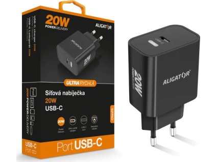 rychla nabijecka aligator pd 20w usb c cerna ien552799