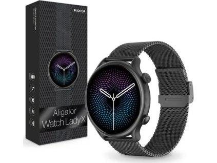 chytre hodinky aligator watch lady x cerne ien552784