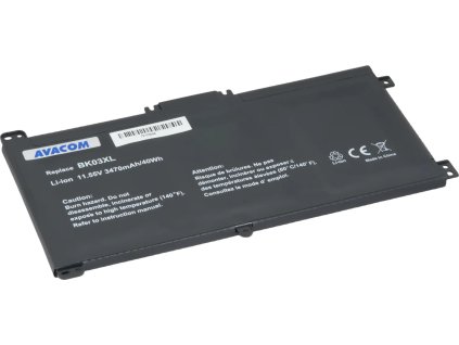 avacom pro hp pavilion x360 14 ba series li ion 11 6v 3470mah 40wh ien491185