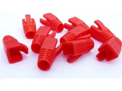 datacom navlek pro plug rj45 cat6a cat7 cerveny 10ks ien373873