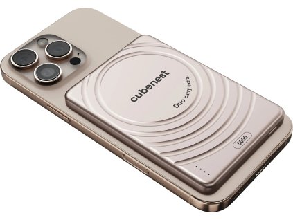 cubenest magneticka bezdratova powerbanka slimdual 5000 mah s1b3d zlata ien553018