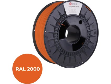 tiskova struna filament c tech premium line asa zlutooranzova ral2000 1 75mm 1kg ien444477