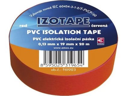 izolacni paska na kabely pvc 19 20 cervena ien111753