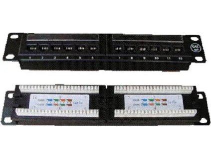 datacom patch panel 10 12p utp cat 5e 1u ien106631
