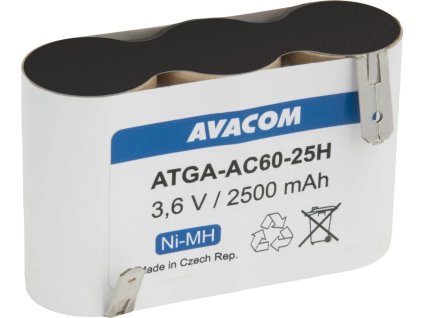 avacom baterie pro nuzky na plot gardena typ accu 60 ni mh 3 6v 2500mah ien388626