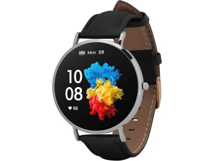 garett smartwatch verona stribrna cerny reminek ien555373