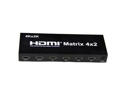 premiumcord hdmi matrix switch 4 2 s audiem rozliseni 4kx2k ien282387