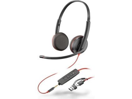 poly nahlavni souprava blackwire 3225 3 5 mm jack usb c a adapter stereo ien509896