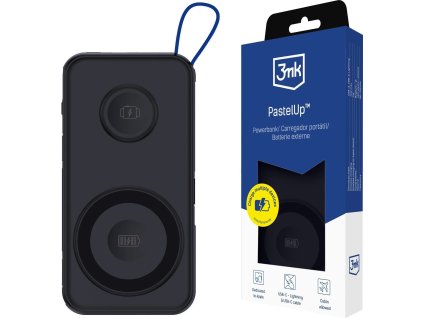 3mk pastelup powerbank 10 000mah 22 5w usb 1a1c cerna ien534306