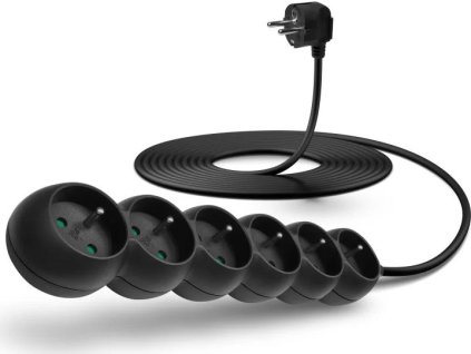 connect it prodluzovaci kabel 230 v 6 zasuvek 5m bez vypinace cerny ien443419