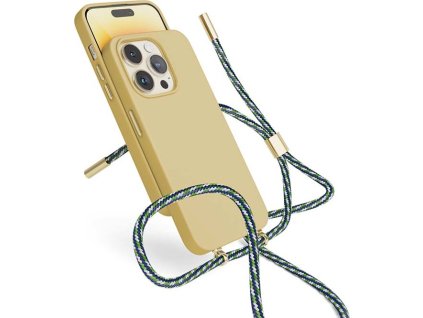 epico silikonovy kryt se snurkou pro iphone 14 pro max 6 1 piskova ien523983