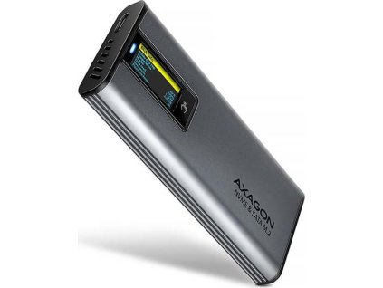 axagon eem2 sd2 usb c 10gbps m 2 nvme sata ssd kovovy display box bezsroubkovy ien556621