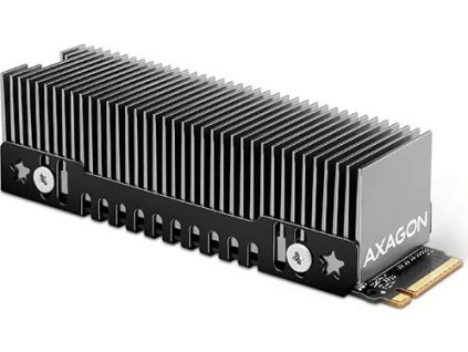 axagon clr m2xt hlinikovy pasivni chladic pro jedno i oboustranny m 2 ssd disk vyska 24 mm ien517832