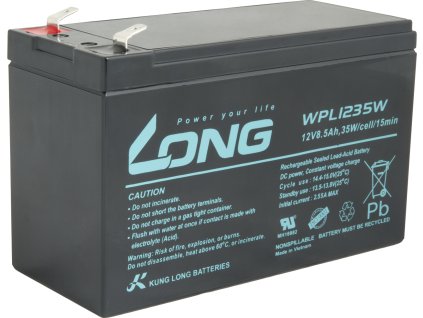long baterie 12v 8 5ah f2 highrate longlife 9 let wpl1235w ien557193