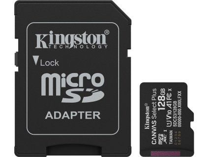 kingston microsdxc 128gb canvas select plus sd adapter ien557368