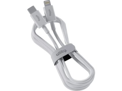 datovy kabel allity auc 03 usb c lightning 1m 27w bily ien533714